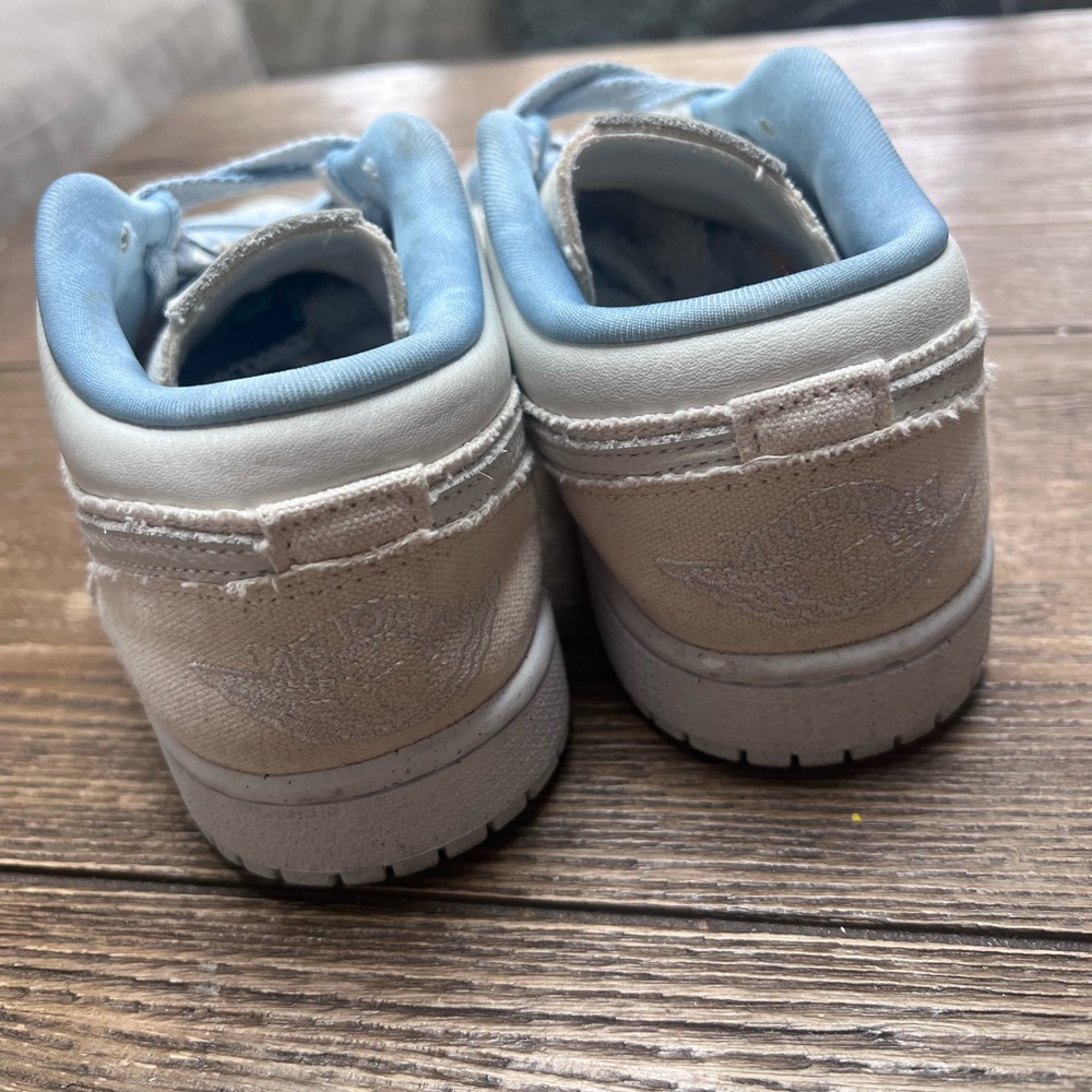 Nike Womens Air Jordan 1 Low 'Sail Canvas' - 7 - Picture 5 of 14